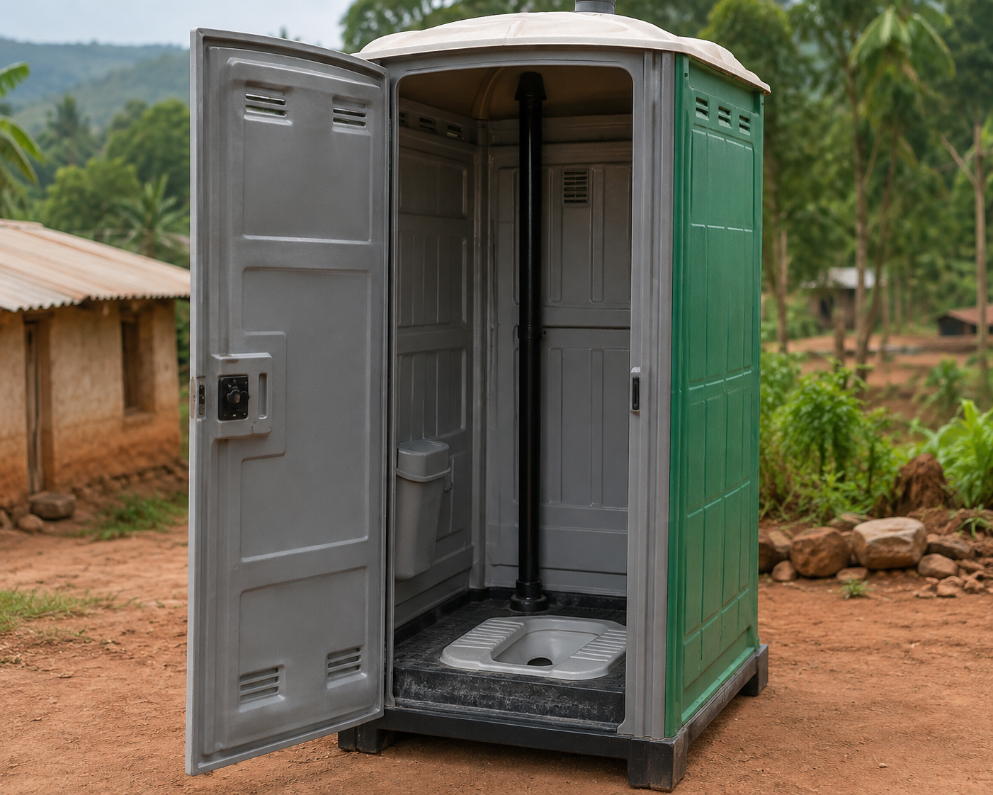 Portable toilet hut - main image